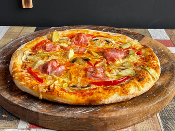 Sauerteig-Pizza Quattro Stagioni