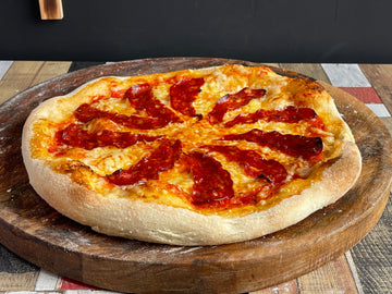 Sauerteig-Pizza Piccante