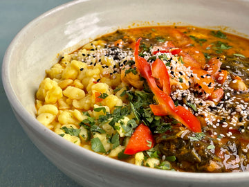 Gemüse Curry mit Spätzle