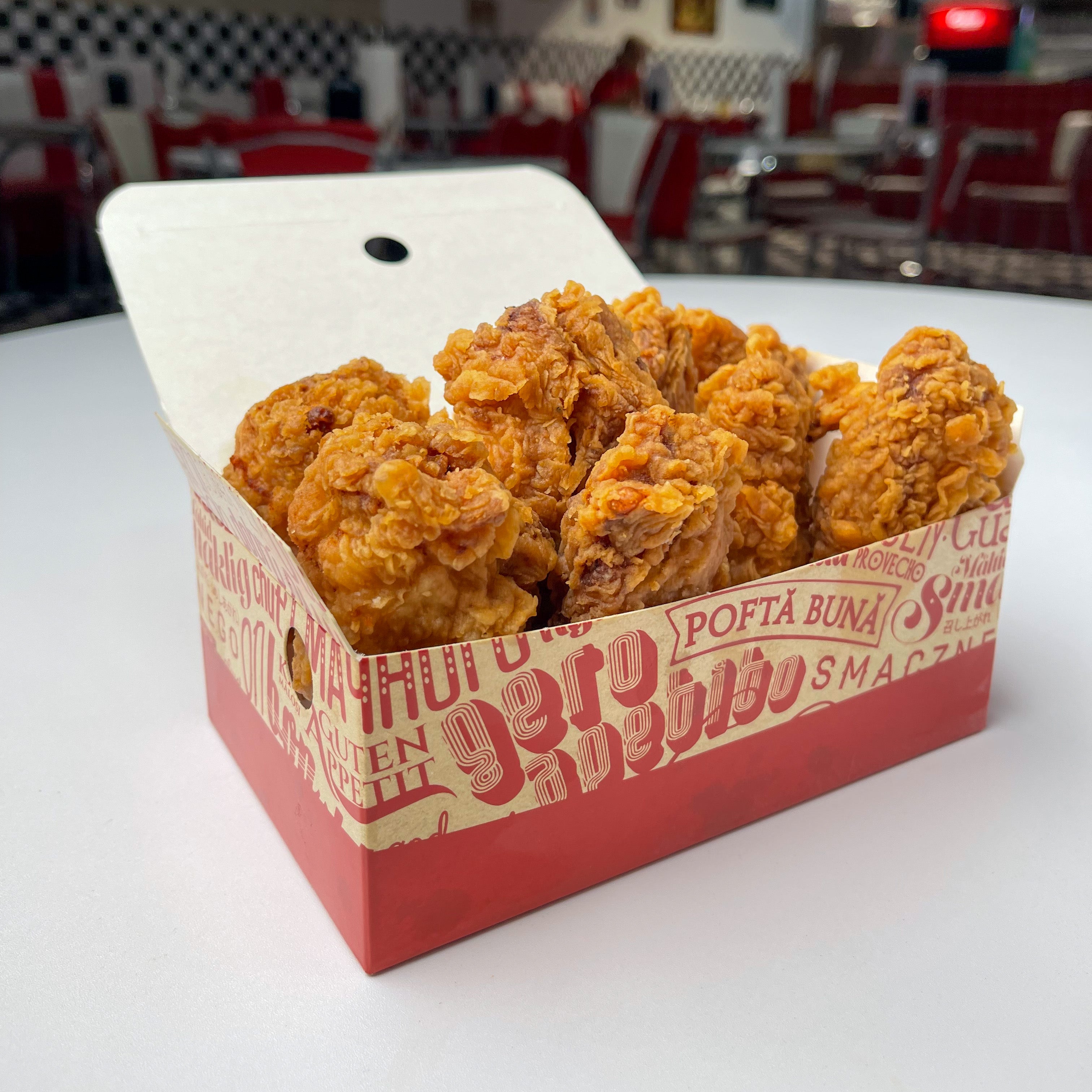 Crispy chicken wings bucket