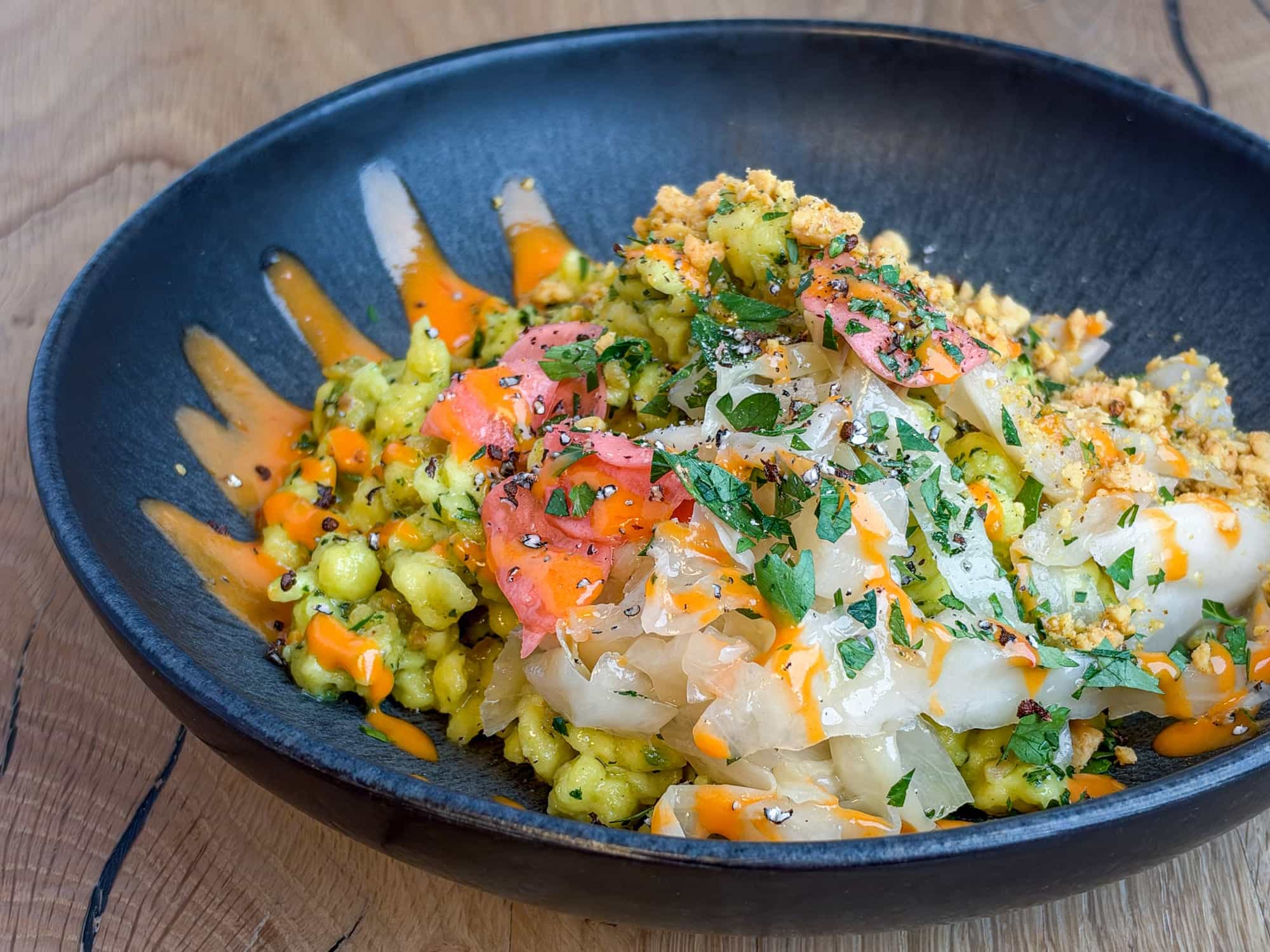 Bell Pepper & Peanut Spätzle