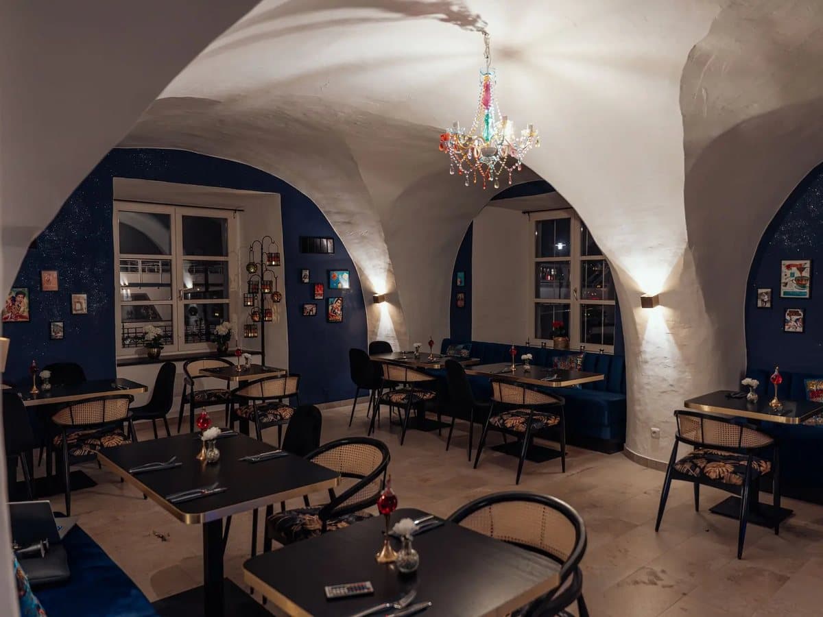 Kahaani’s dining room in Passau’s old town